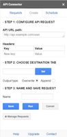 API Connector screenshot 2