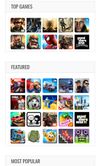Home page - Top & Featured apps