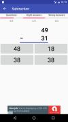 Arithmetic practice and tests screenshot 3