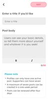 Writing post content. Light mode. 