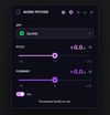 Pick any app (Spotify, YouTube, games…) and shift its pitch and formant in real time.