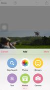 Select an image from the internet or your camera roll  or even your adobe photoshop cloud ( .psd format)