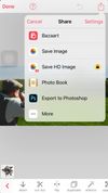 Upload your masterpiece to the Bazaart community or save it or even uplod it to your photoshop cloud.