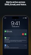 Miss a check-in and your contacts are alerted automatically — by SMS, email, and an automated voice call.