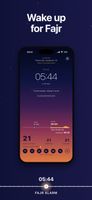 Home screen: today's Fajr time, the sunrise timeline and your streak counters