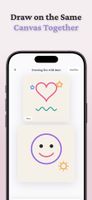 Shared drawing canvas: doodle together in real time and see each other's strokes as they happen