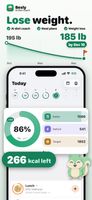 Today screen with calories left and macros
