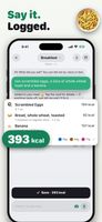 Log a meal by voice in one sentence