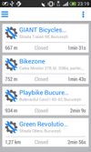The list of shops.
