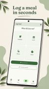 Logging a meal — pick Breakfast, Lunch, Dinner or Snacks, then add food by search, barcode scan or manual entry.