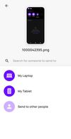 Send file screen of the Blip app for Android in Light Mode