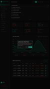 Dashboard with win rate, profit factor, drawdown and the equity curve.
