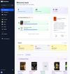 Dashboard with current reading list AI recommendations and popular quotes 