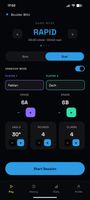 Duel config screen - set up a session to go head-to-head against a friend, apply a handicap if they climb at a different level to you