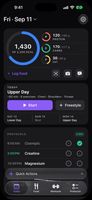 Today: calories, macros, workout and protocols in one view