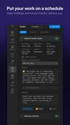 Schedule work and tasks