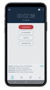 Employees can clock in/out easily from their mobile device.