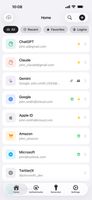 Home — all logins, cards, and notes in one searchable vault