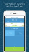 Place trades on currencies with les than 3 taps