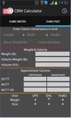 Enter Carton dimensions for calculation