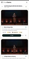 Create clips from uploaded video or url link 