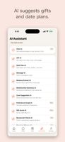 AI assistant suggesting gifts and date plans from your saved notes