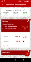 Christmas Budget Planner screenshot 2