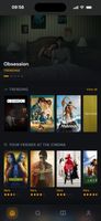 home with trending film and friends activity