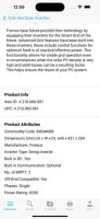 Product details in the App