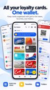 Keep all your loyalty cards organized in one private wallet with grid and list views, favorites, and folders.