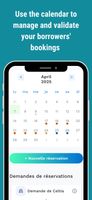 Calendar of the app 