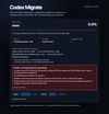 Codex Migrate blocks installation when the required verified safety backup cannot be created.
