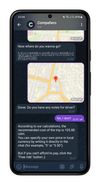 Passenger creates new order using location, no texts needed!