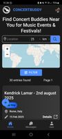 ConcertBuddy screenshot 1
