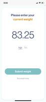 Enter weight