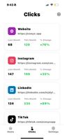 Track the clicks on all the links you provide