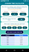 Cooking Time Calculator for Microwave Ovens screenshot 2