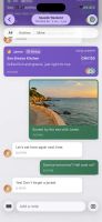 Photos and notes in a shared trip ledger.