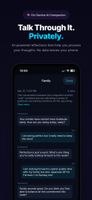 A private AI companion that listens without judgment.