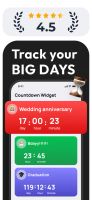 Track your biggest days with beautiful countdowns. Stay focused on what matters most.