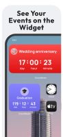 See your upcoming events right on your widget. Check your countdowns at a glance.
