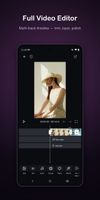 Multi-track timeline: trim, split and layer clips, audio and text