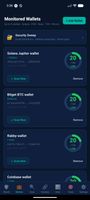 Monitored wallets across Solana, EVM, and Bitcoin