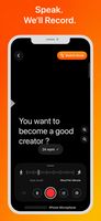 Speak naturally while CuePrompter records your video