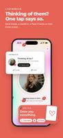 Between us: send your partner kisses, a doodle or a quick "I miss you" with one tap. On iPhone it shows on their home screen.