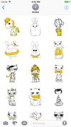 Cute Cat Doodle Stickers screenshot 2