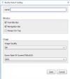 Settings screen