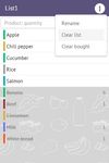 shopping list