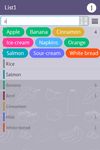 auto suggest function in shopping list