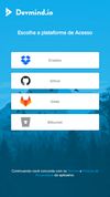 The Login screen (mobile version)